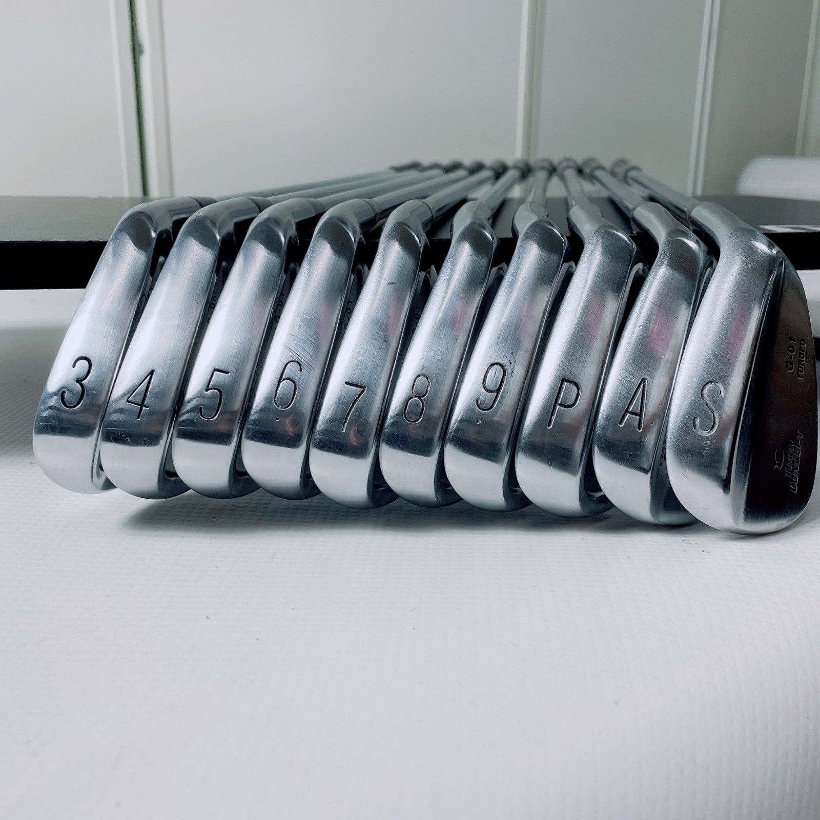 中古】 ツアーコンセプト G-01 FORGED 3I/5-9I/AW/SW 8本セット 