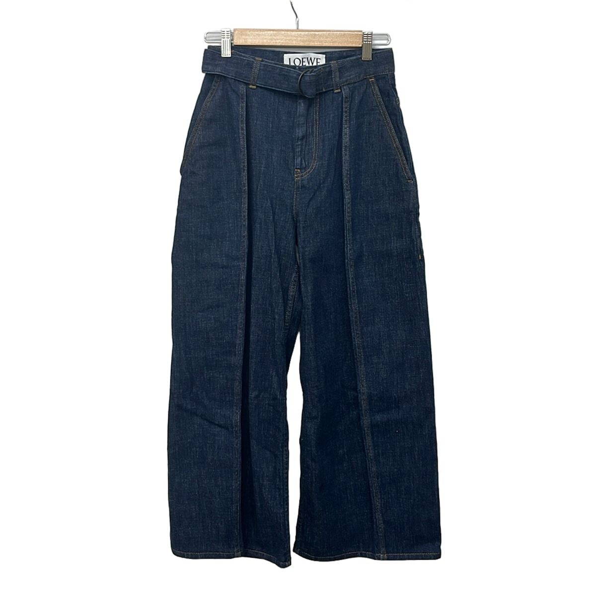 LOEWE(ロエベ) ジーンズ サイズ34 S レディース美品 - S359Y11XEE ダークネイビー フルレングス 47,100円
