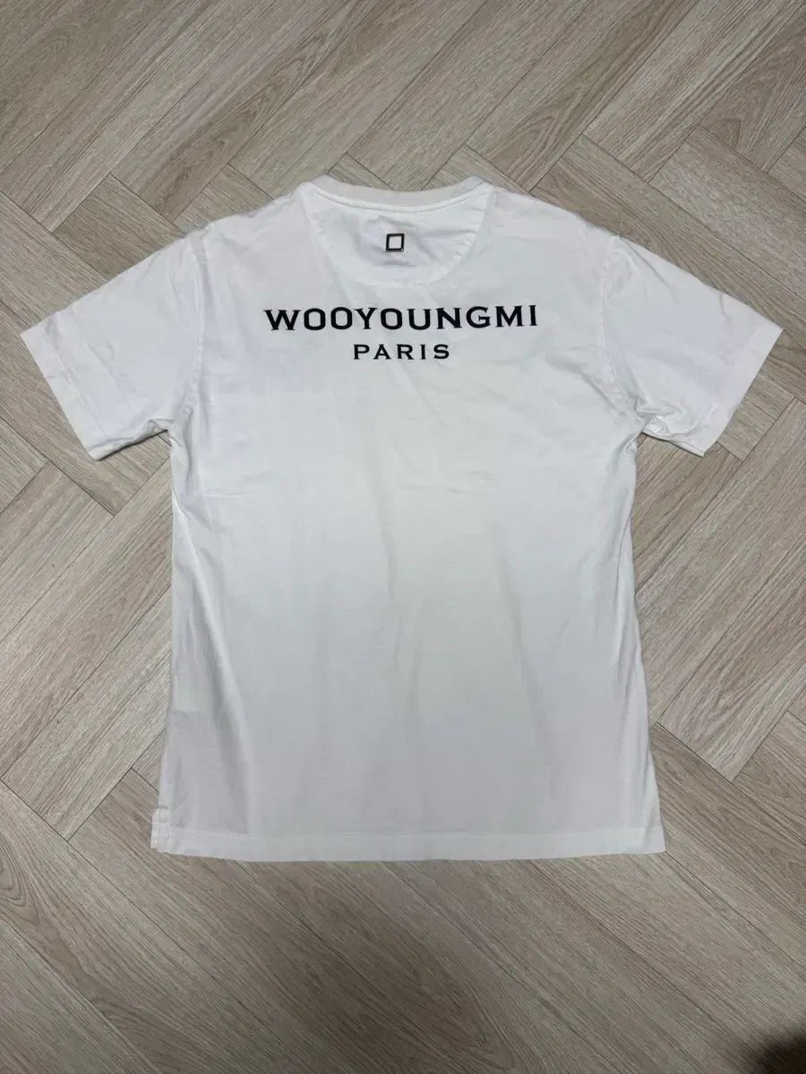 正規品 ウーヨンミ バックロゴ 白 半袖Tシャツ