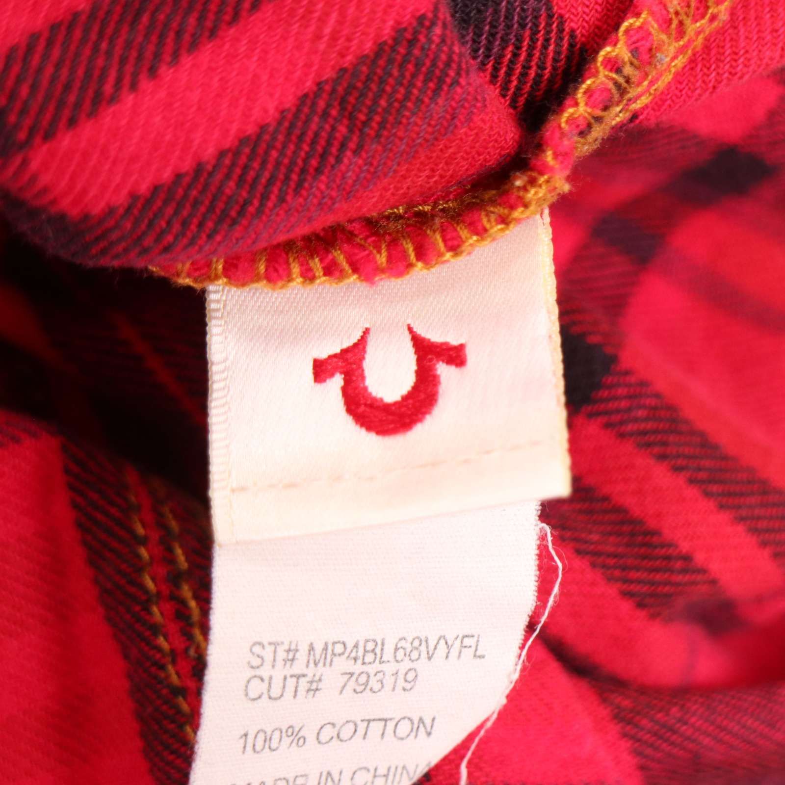 TRUE RELIGION トゥルーレリジョン 通年☆ 長袖 ウエスタン チェック 