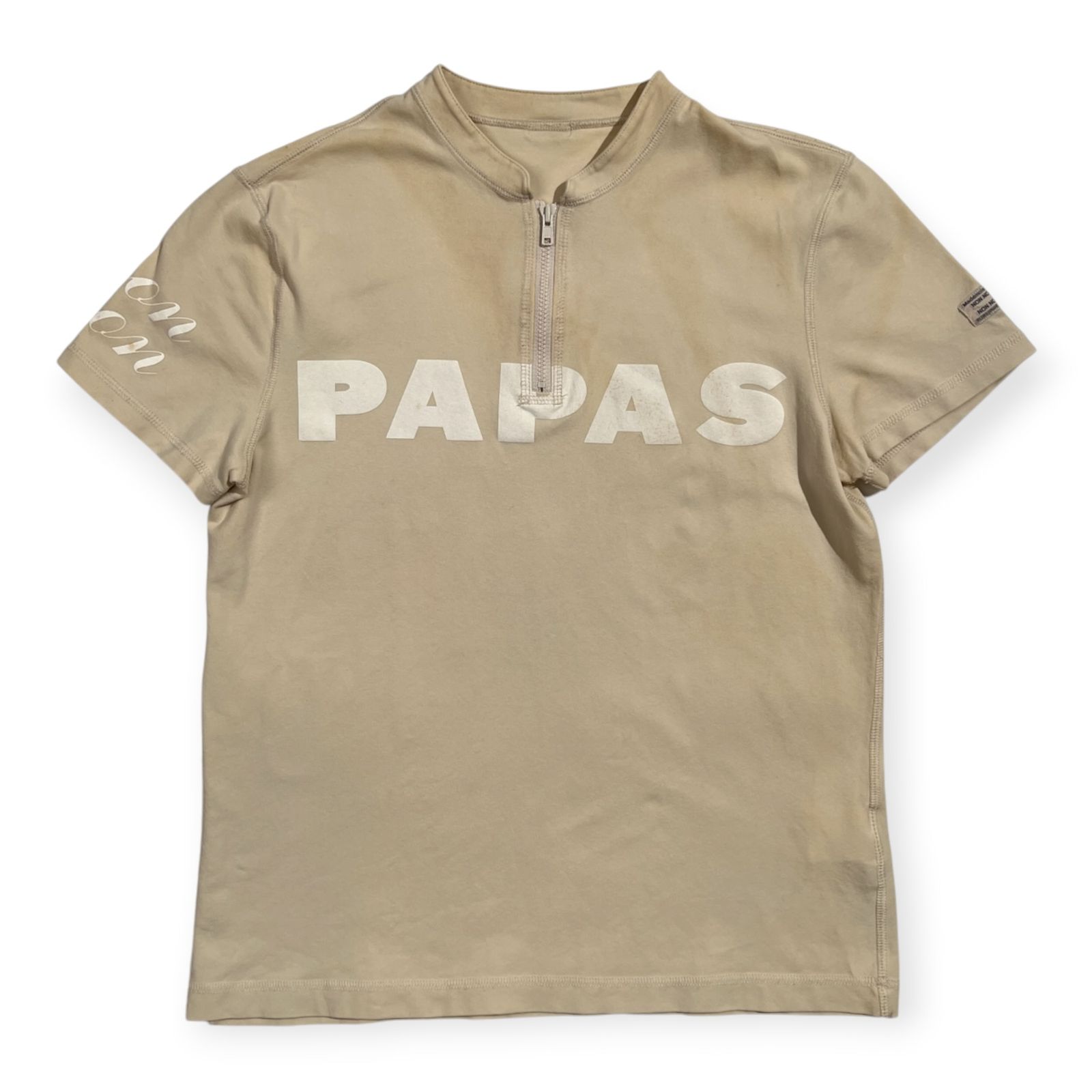 Mademoiselle NON NON マドモアゼルノンノン PAPASロゴプリント ハーフ 