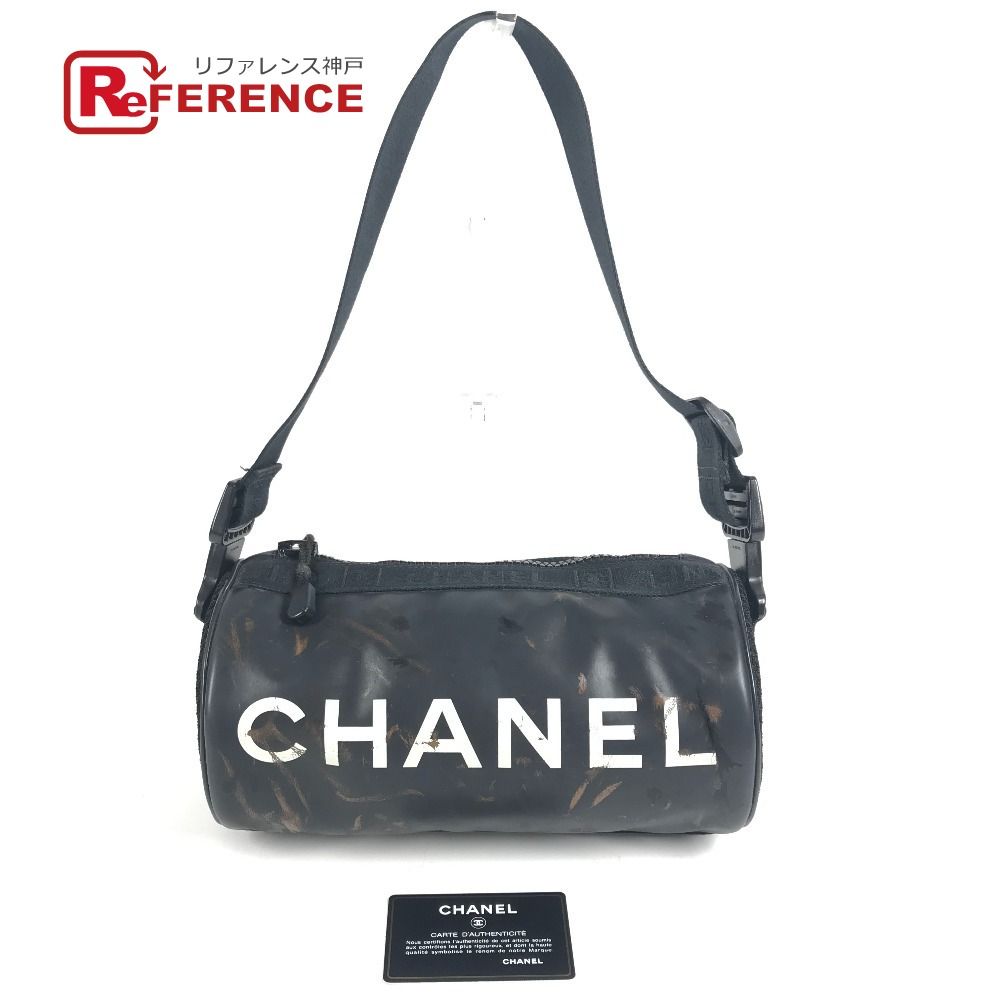 CHANEL シャネル ショルダーバッグ CC ココマーク ロゴ ナイロン ブラック