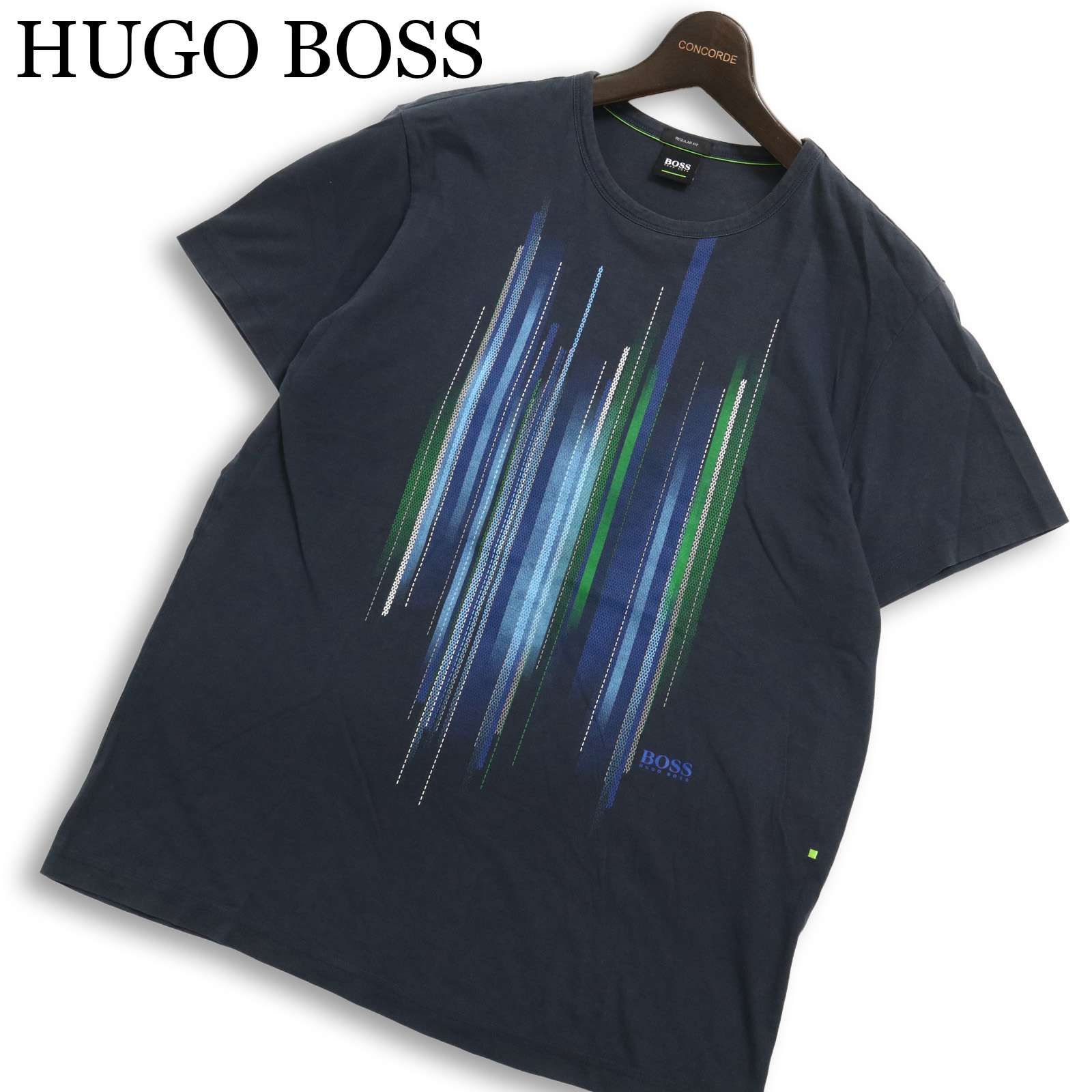 HUGO BOSS ヒューゴボス 春夏☆ 半袖 ロゴ プリント Tシャツ 