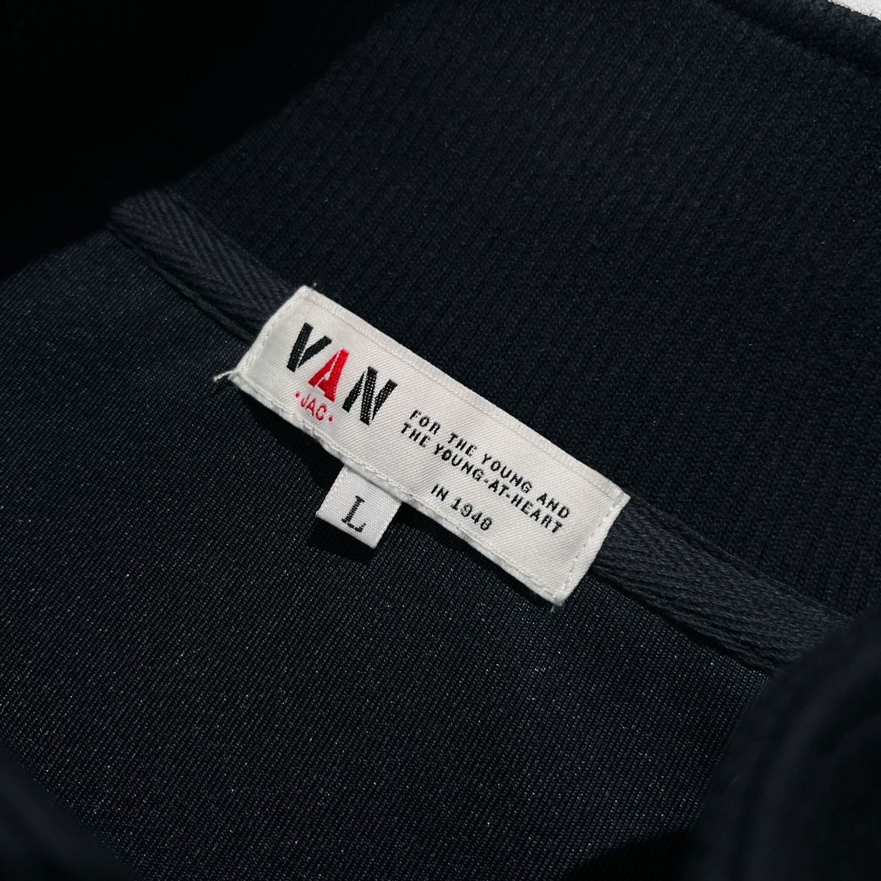 VAN JAC ヴァンヂャケット 背中BIGロゴ刺繍 スイングトップ スウェット