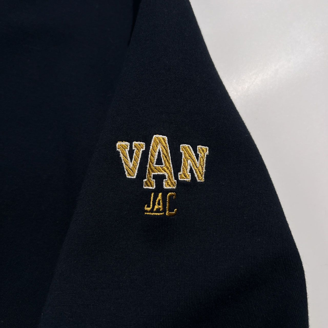 VAN JAC ヴァンヂャケット 背中BIGロゴ刺繍 スイングトップ スウェット