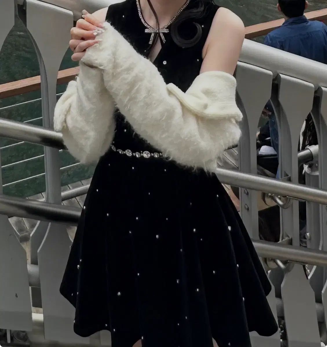 6/18まで出品) 誕生日 スナ系 チャーム参戦服 ONE PIECE ドレス Bijou ブラック