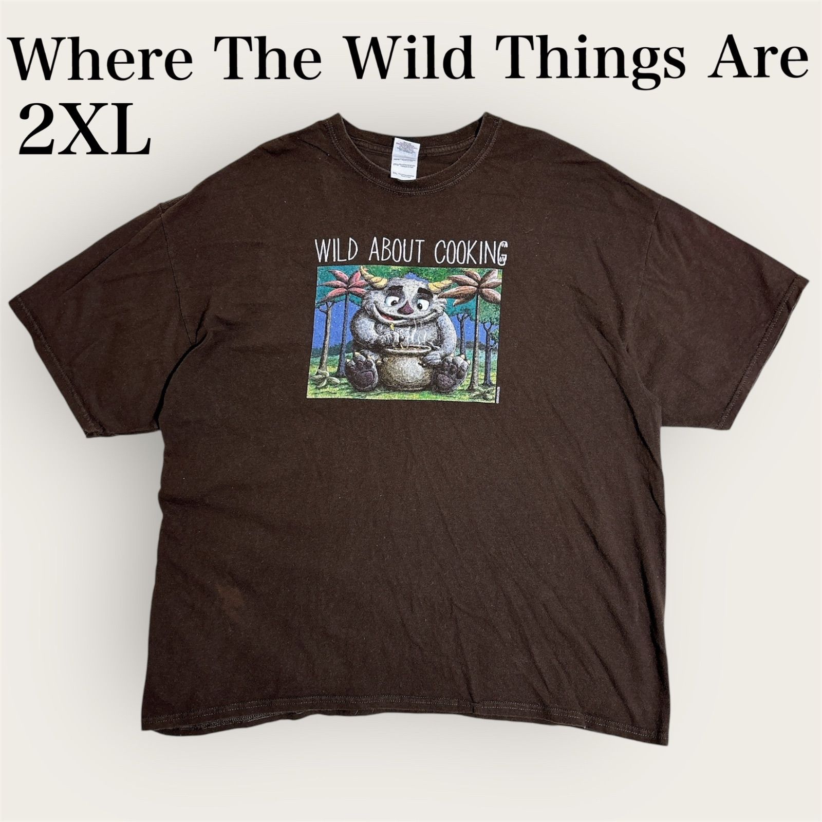 希少 かいじゅうたちのいるところ Tシャツ 2XL メンズ 両面プリント Where The Wild Things Are USA古着 イベント品 GILDANボディ キャラT 絵本キャラクター
