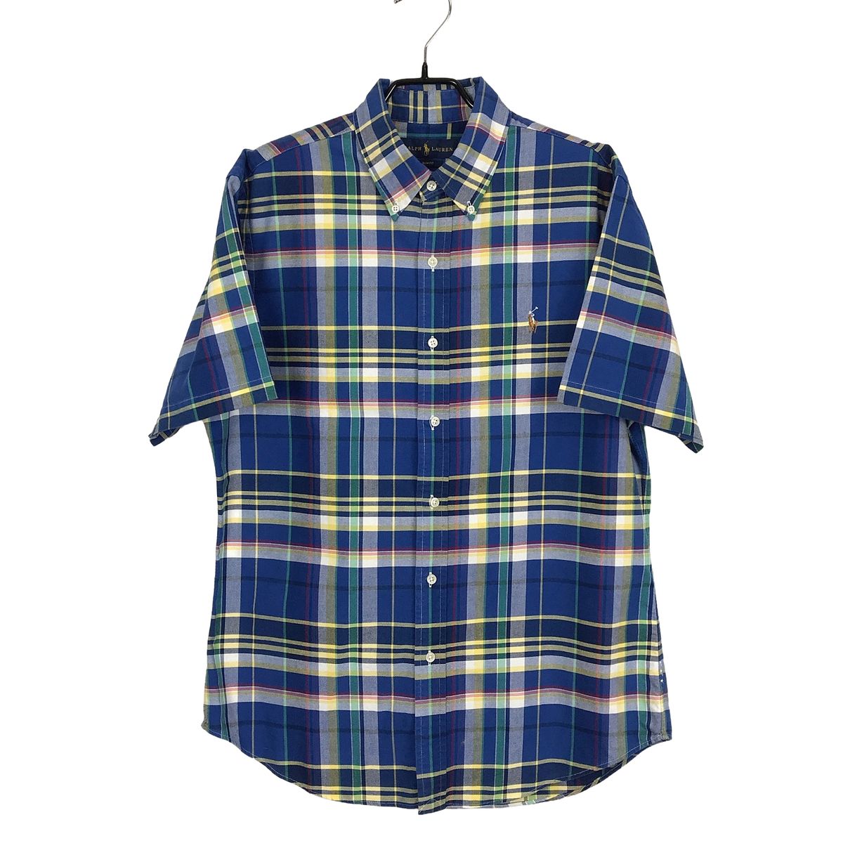 POLO RALPH LAUREN ポロ ラルフローレン CHECK 半袖 シャツ メンズL (105)