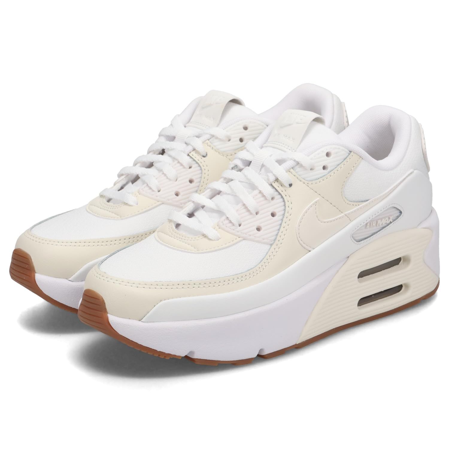 [ナイキ] スニーカー エア マックス 90 LV8 AIR MAX 90 LV8 レディース FD4328-111 ホワイト 23.5 cm [並行輸入品] [ホワイト/ブラウン] [23.5 cm]