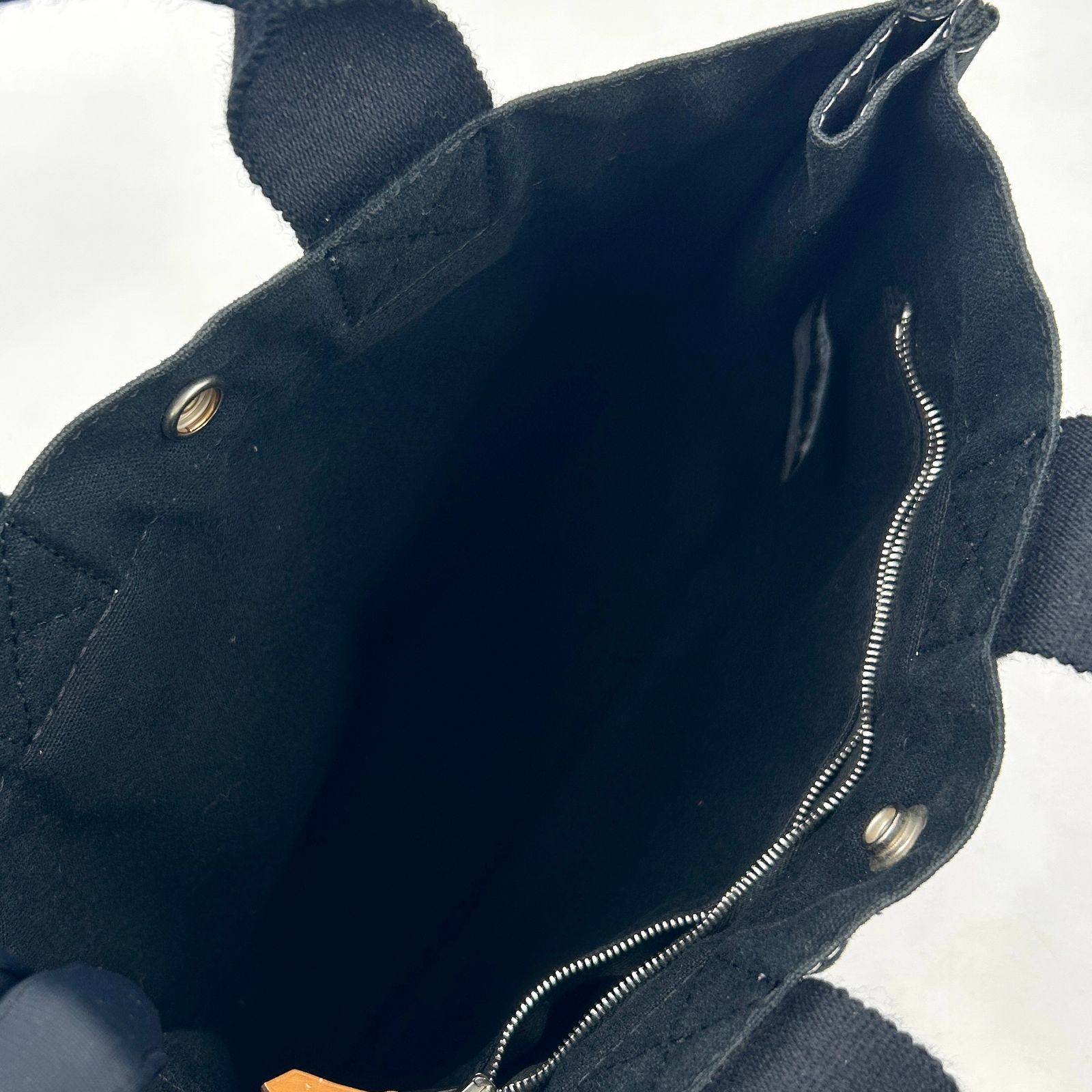 新着】HERMES ドーヴィルPM キャンバス ブラック トートバッグ