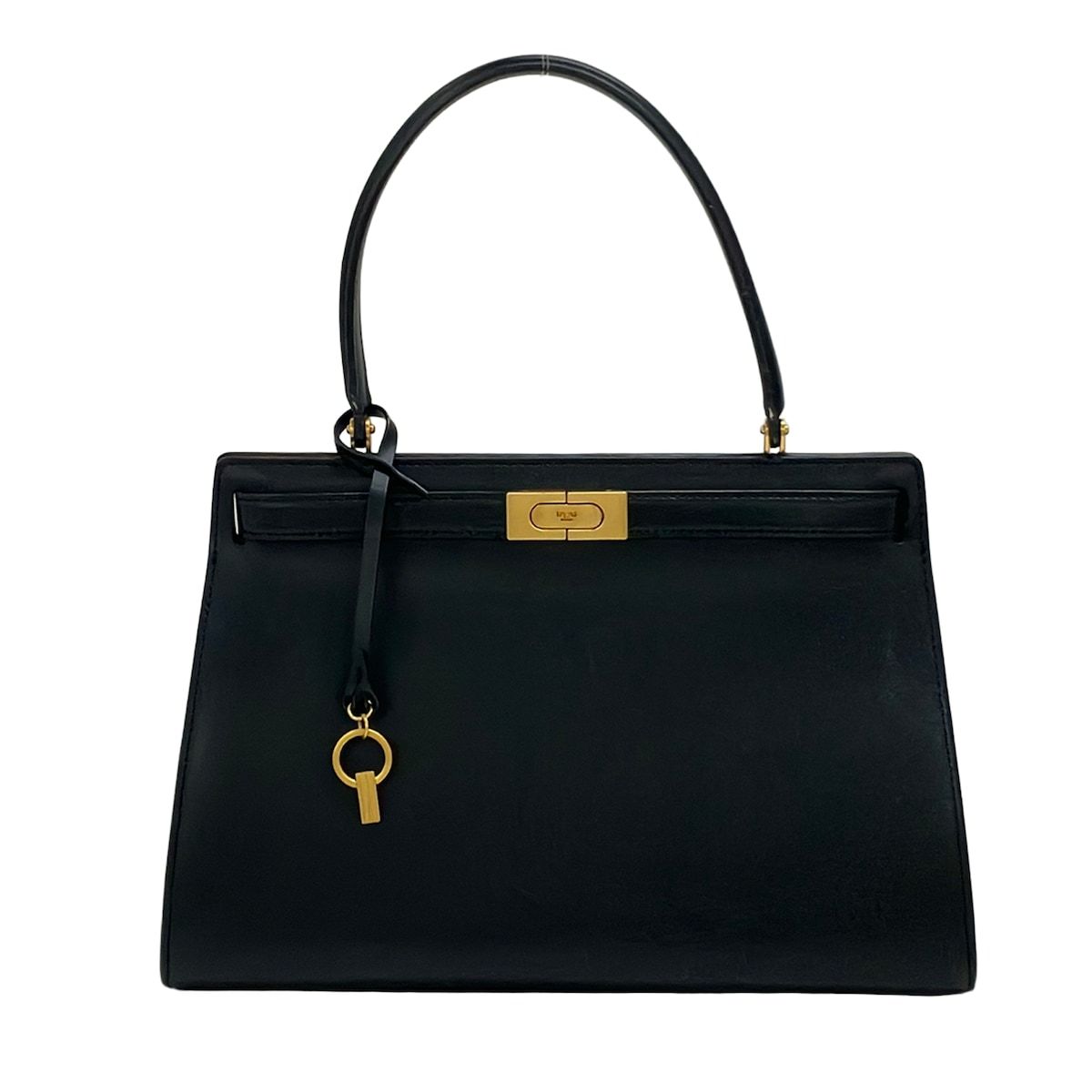 TORY BURCH(トリーバーチ) ハンドバッグ リー ラジウィル 黒 トップハンドル レザー