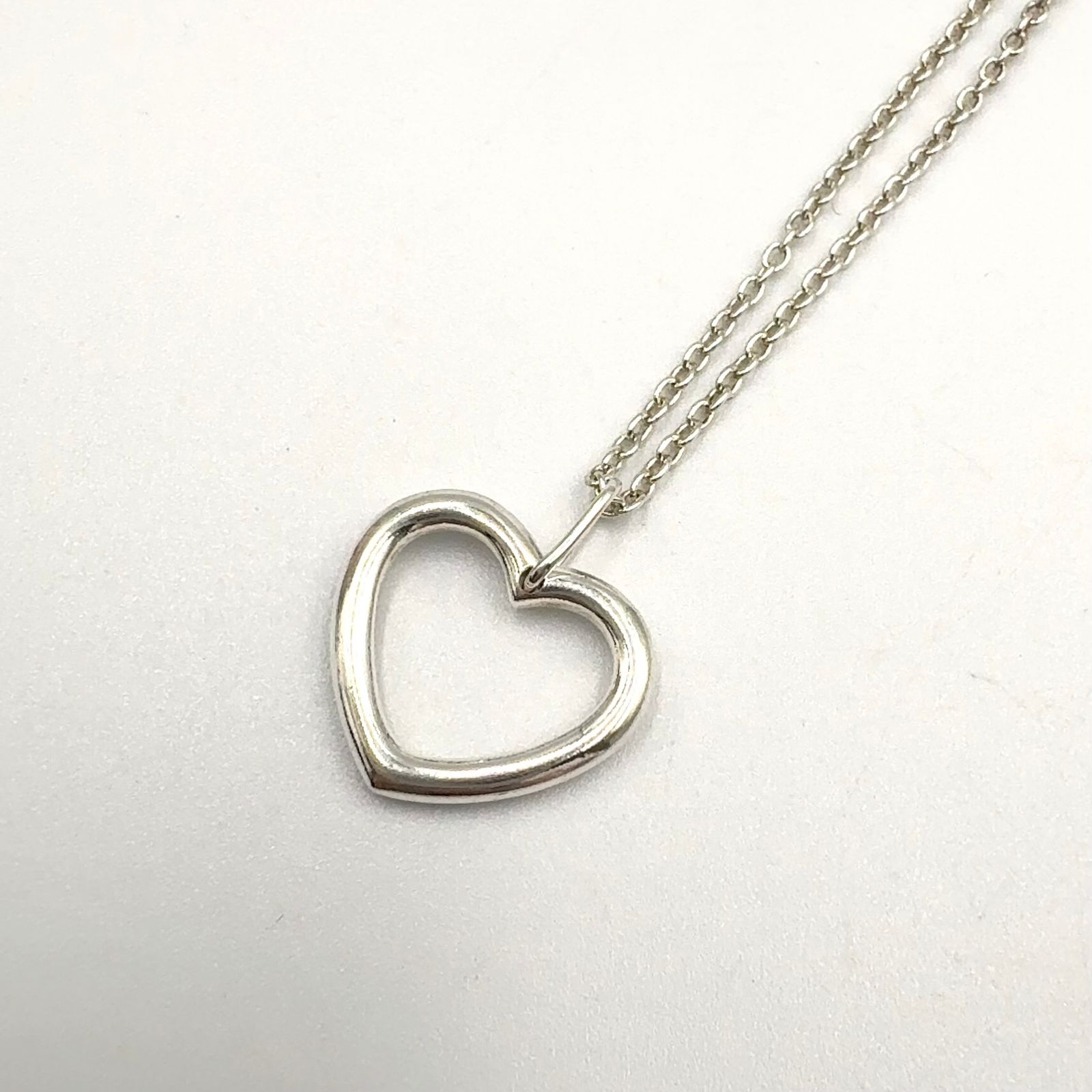 【新着】TIFFANY & Co. オープンハート SV925 シルバー ネックレス