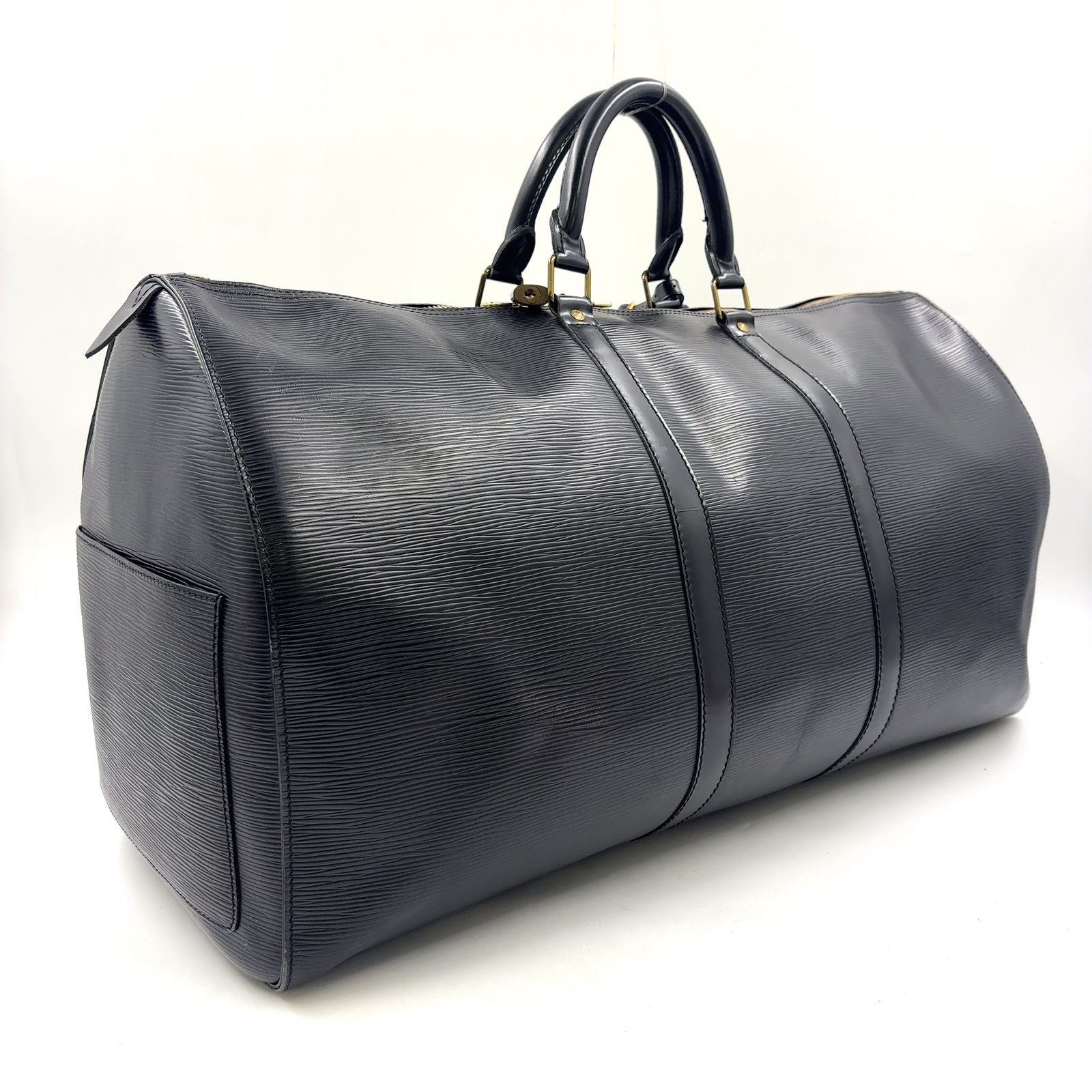 新着】LOUIS VUITTON キーポル55 エピ エピ ノワール レザー ブラック