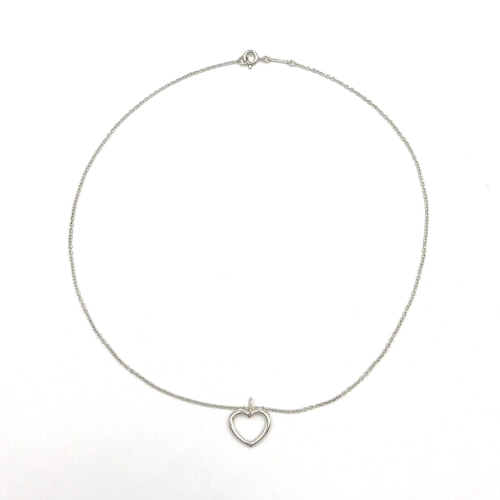 TIFFANY & Co. ブルー ダブルハート タグ エナメル、AG925 シルバー