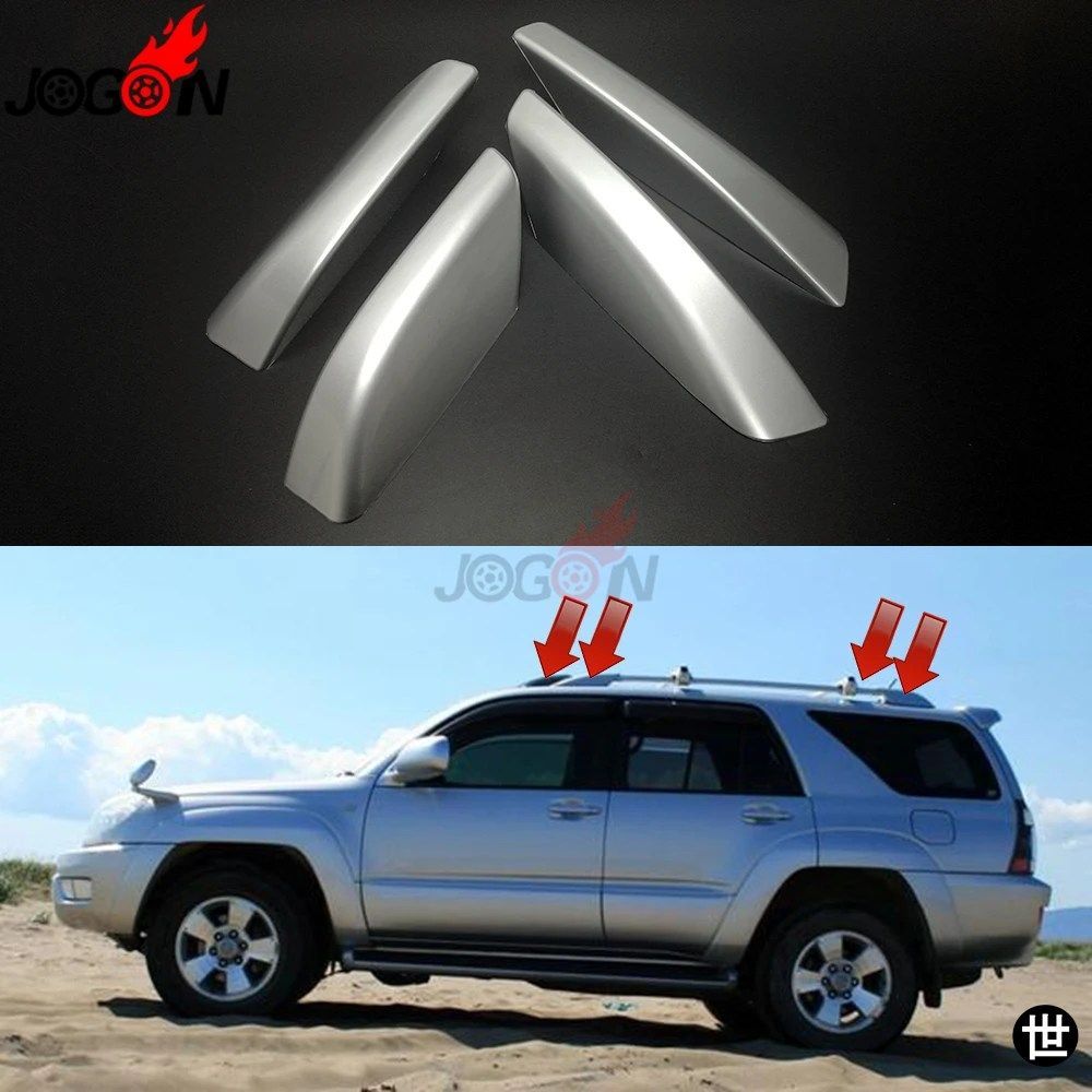 トヨタ 4RUNNER N210 2003-2009 ハイラックス サーフ SW4 ルーフラック バー レール エンド レッグ キャップ カバー シェル 4個セット シル