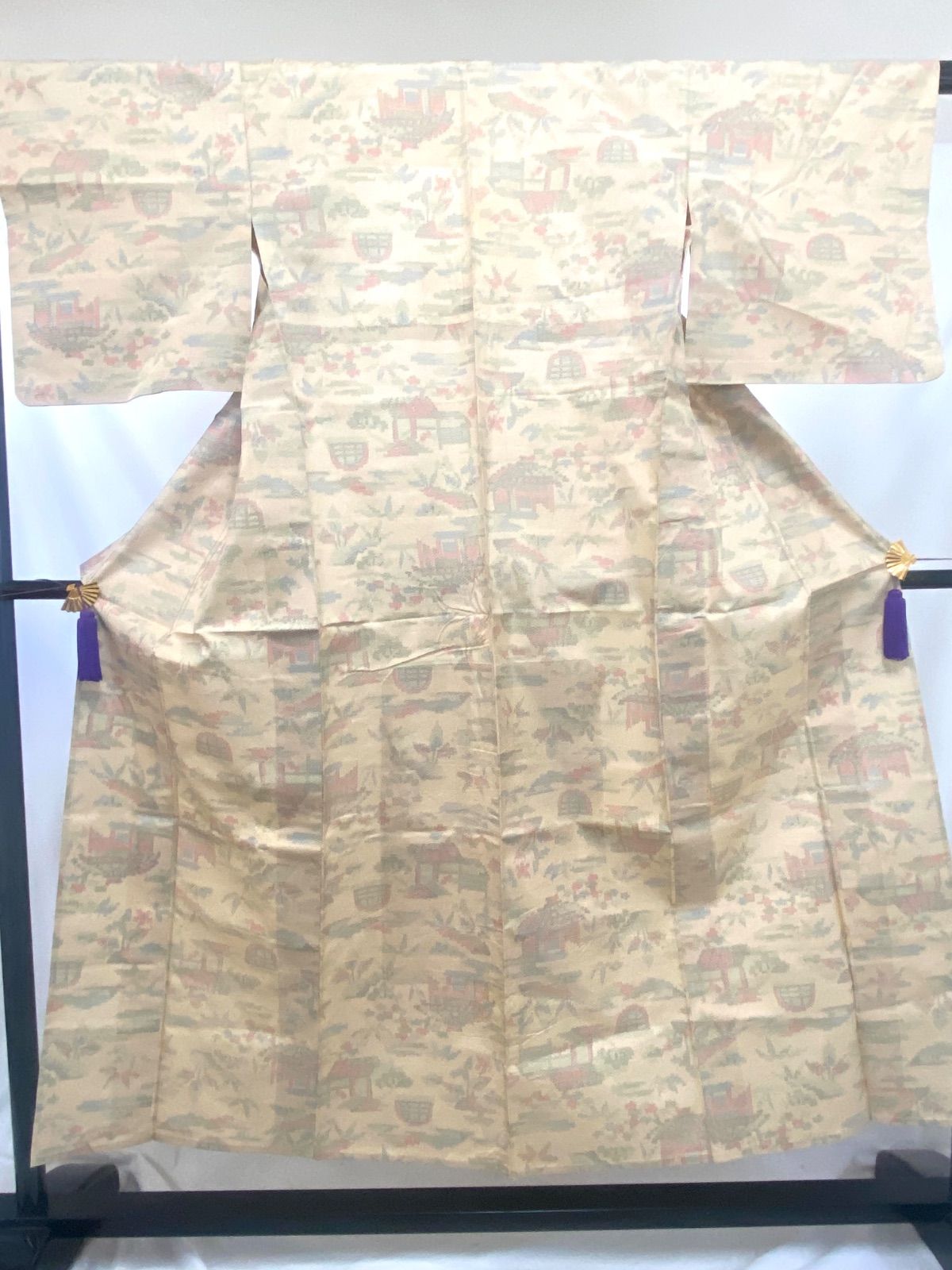 まとめ売り】リメイク用 紬 大島紬 正絹 5点 しつけ糸あり 着物 和装