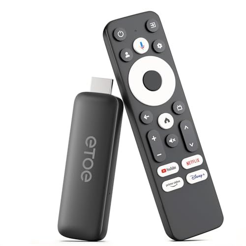 ☆新品☆ETOE Google TV ボックス、Netflix 認定、ストリーミング メディア プレーヤー サポート Google cast/Google Assistant/Wifi 2.4G 5G/Bluetooth 5.0 - くろいろ 83f2144f