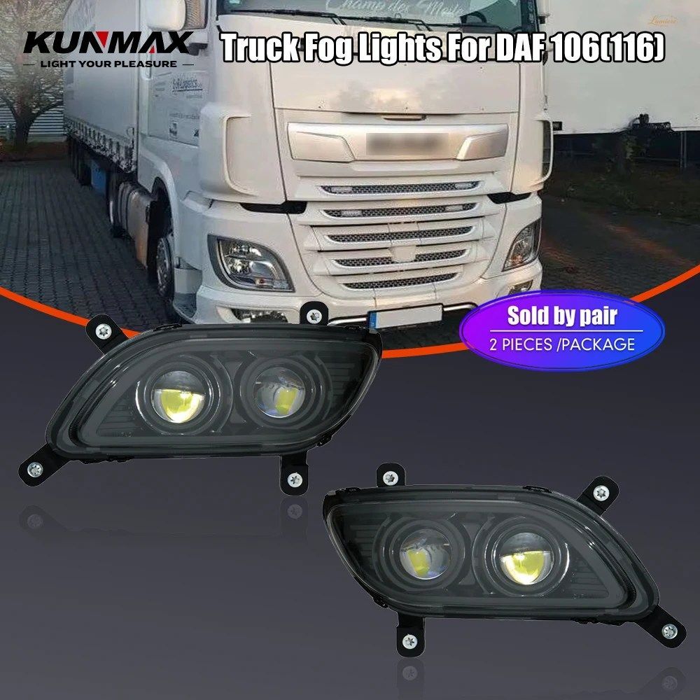 DAF 106 116 大型トラック用 LED フォグランプ アセンブリ フォグランプ ドライビングランプ フロントバンパーライト 左右フォグランプ 2個