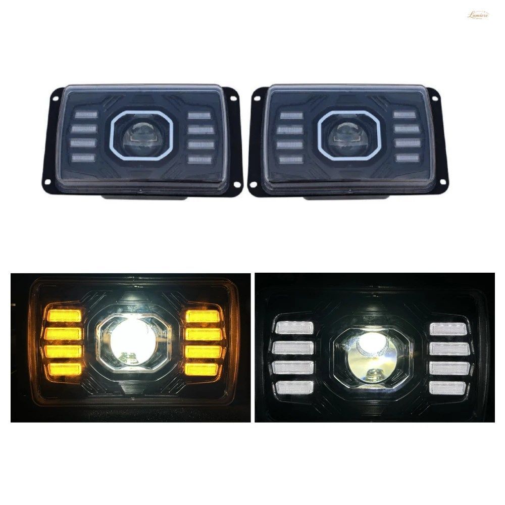 KAMAZ GENERATION LED トラック用ヘッドライト プロジェクターアセンブリ フロントヘッドランプ DRL ウインカー カーライト 2個セット