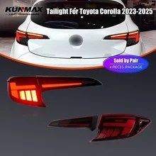トヨタ カローラ 2023-2025用 LEDテールライト左右セット DRL リバース ブレーキ ターンシグナル 車用リアテールライトアセンブリ