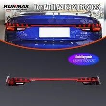 アウディ A4 B9 2017-2023用 LEDテールライト左右セット DRL リバース ブレーキ ターンシグナル 車用リアテールライトアセンブリ
