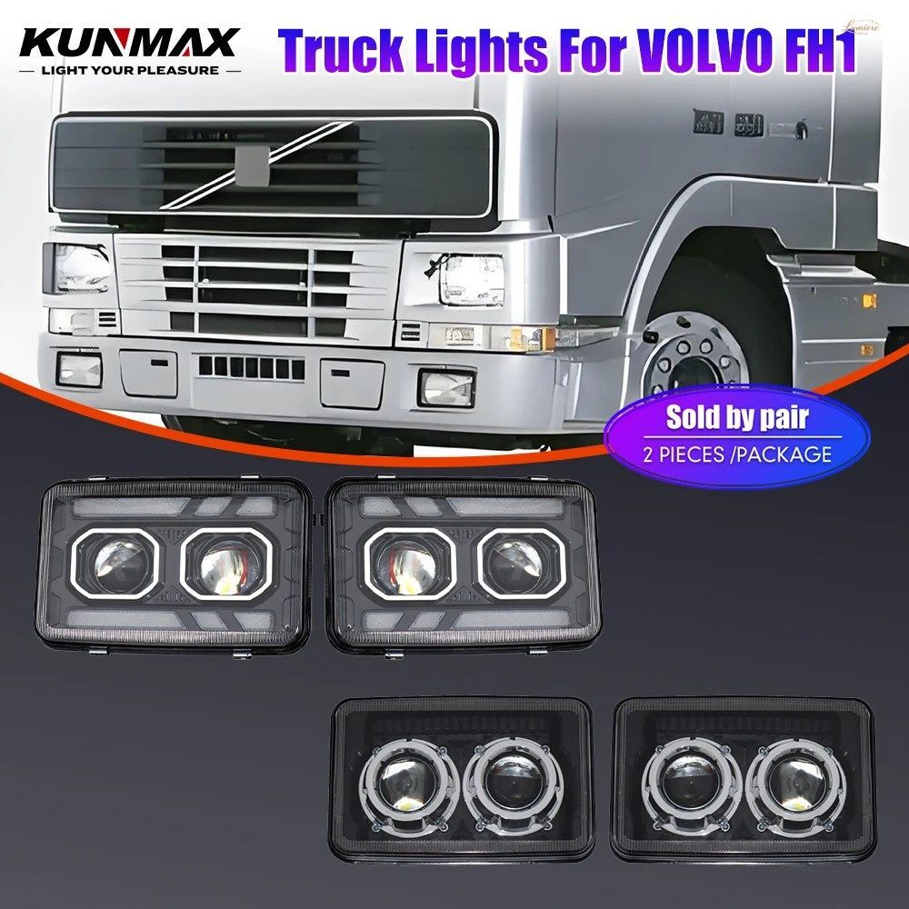 パーツ VOLVO 2個イリ LEDプロジェクター前照燈アセンブリ 競走場明かり ボルボ