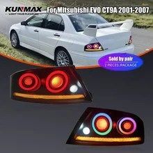 三菱エボCT9A 2001-2007用LEDテールライト左右セット（デイタイムランニングライト、リバースランプ、ブレーキランプ、ウインカー、リアテ