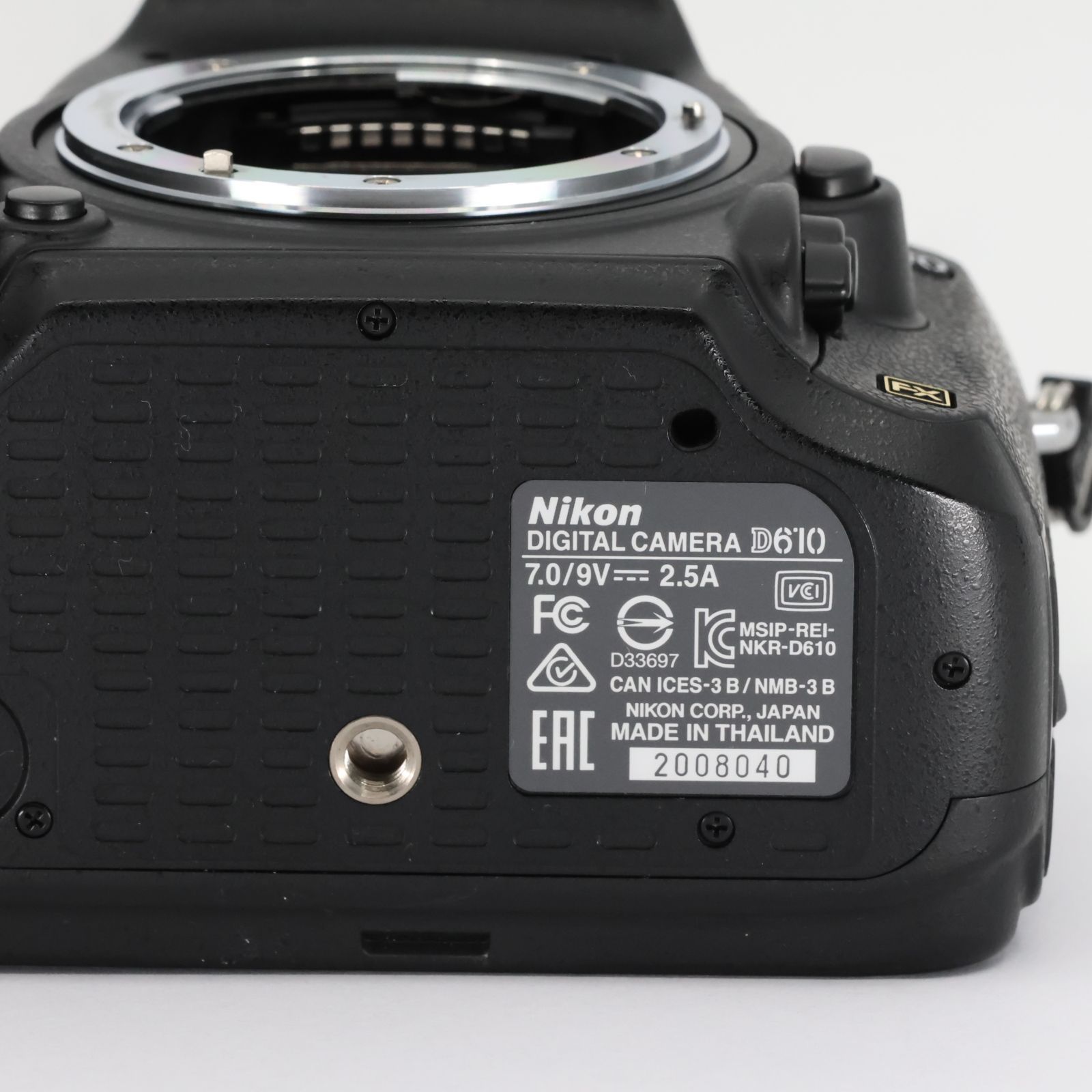 Nikon D610 ボディ ニコン フルサイズ 一眼レフカメラ シャッター回数