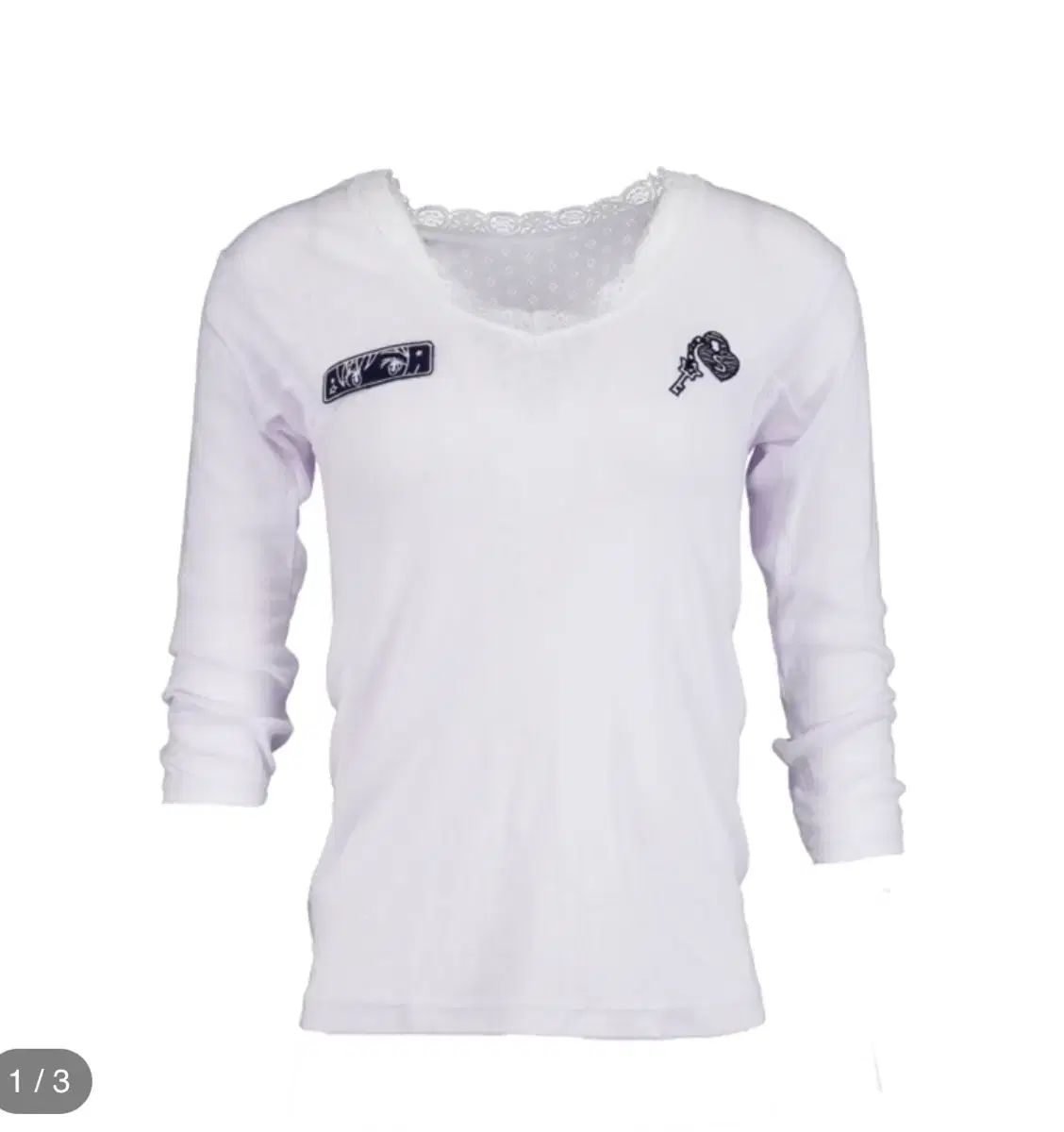 Shalom GOTTI LACE TOP WHTE