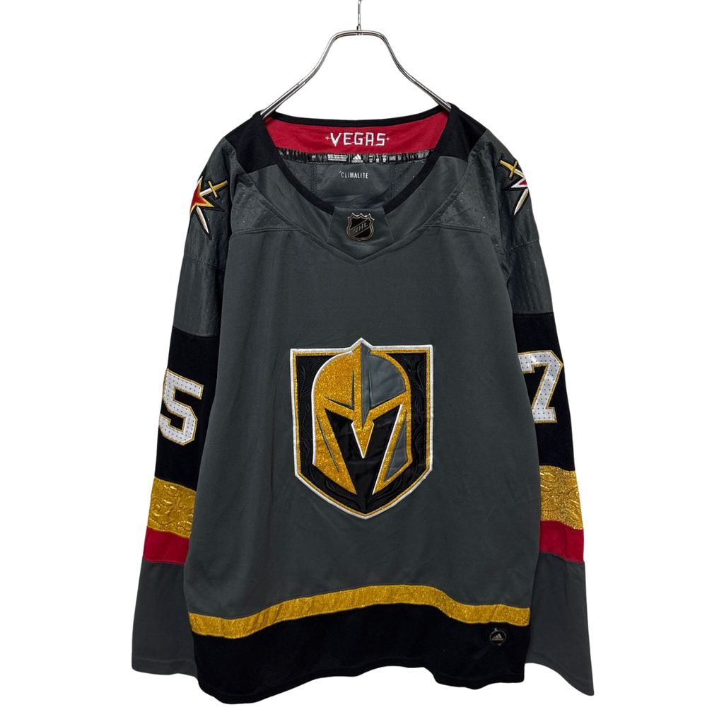 【adidas】 NHL Vegas Golden Knights Hockey Jersey ベガスゴールデンナイツ ホッケー ゲームシャツ S-6907