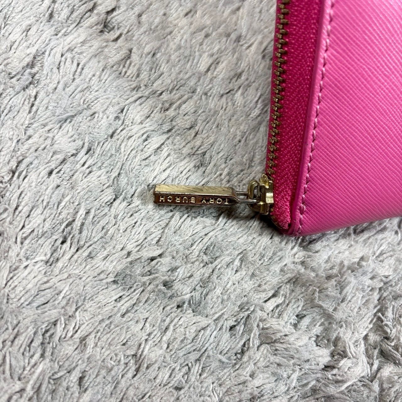 TORY BURCH トリーバーチ 長財布 ラウンドファスナー ゴールドロゴ金具