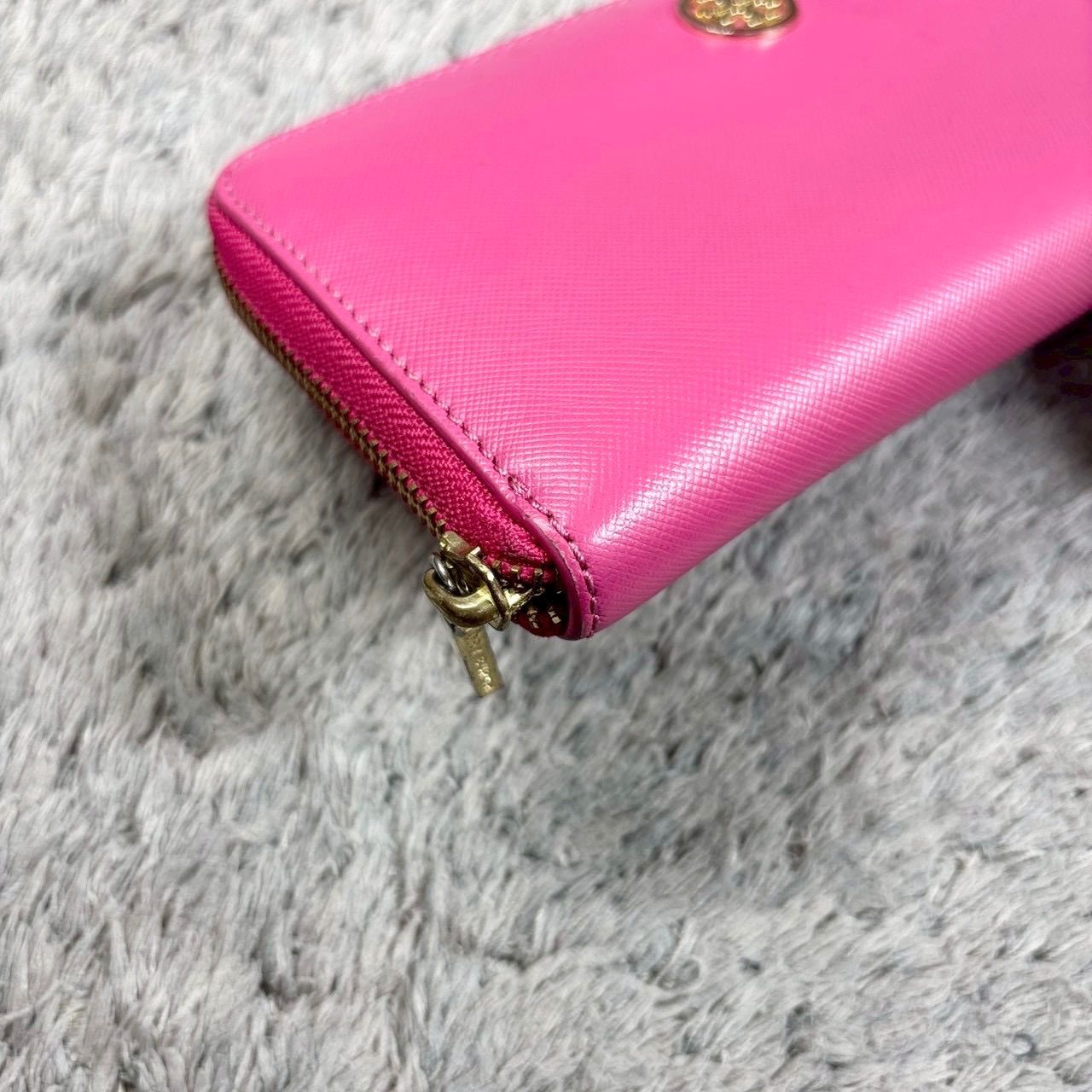 TORY BURCH トリーバーチ 長財布 ラウンドファスナー ゴールドロゴ金具