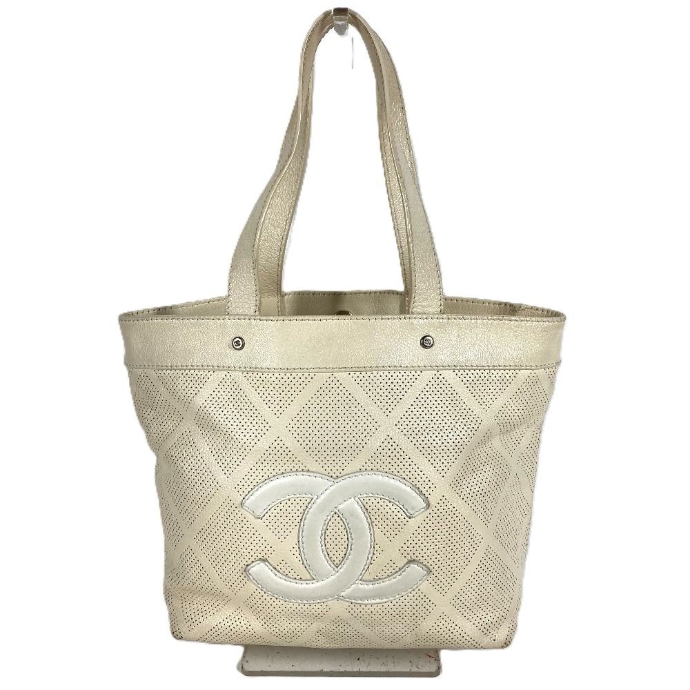 CHANEL シャネル トートバッグ ロゴ CC ココマーク マトラッセ 