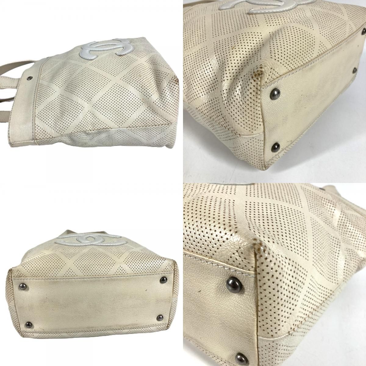 CHANEL シャネル トートバッグ ロゴ CC ココマーク マトラッセ 