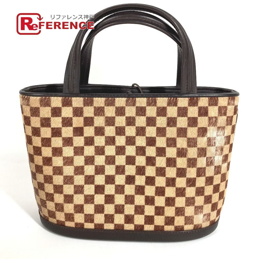 LOUIS VUITTON ルイヴィトン ハンドバッグ インパラ M92133 レザー/ハラコ ブラウン