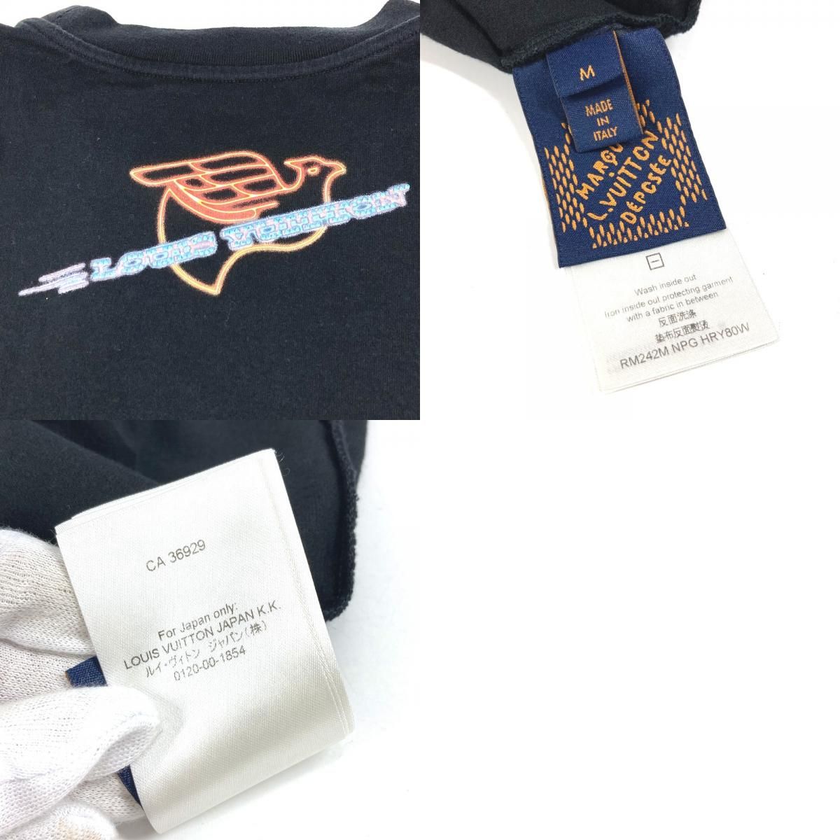 LOUIS VUITTON ルイヴィトン 半袖Tシャツ ラインストーン ロゴ MOTEL
