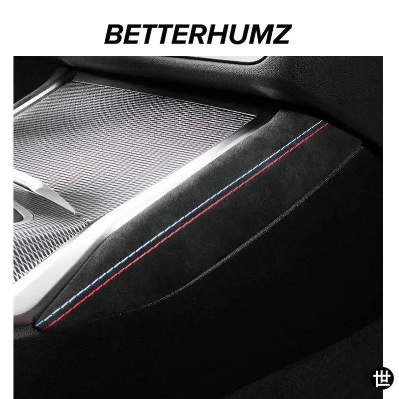 BMW G20 G23 G28 G42 I3 I4用センターコンソールギアパネルサイドトリムストリップアルカンターラ製チューニングインテリアアクセサリー