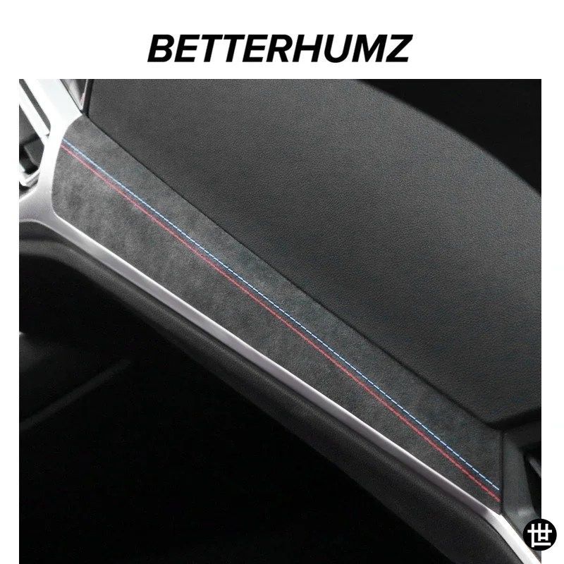BMW G20 G23 G28 G42 I3 I4用アルカンターラ製ダッシュボードパネル計器カバートリムMパフォーマンスステッカー車内アクセサリー