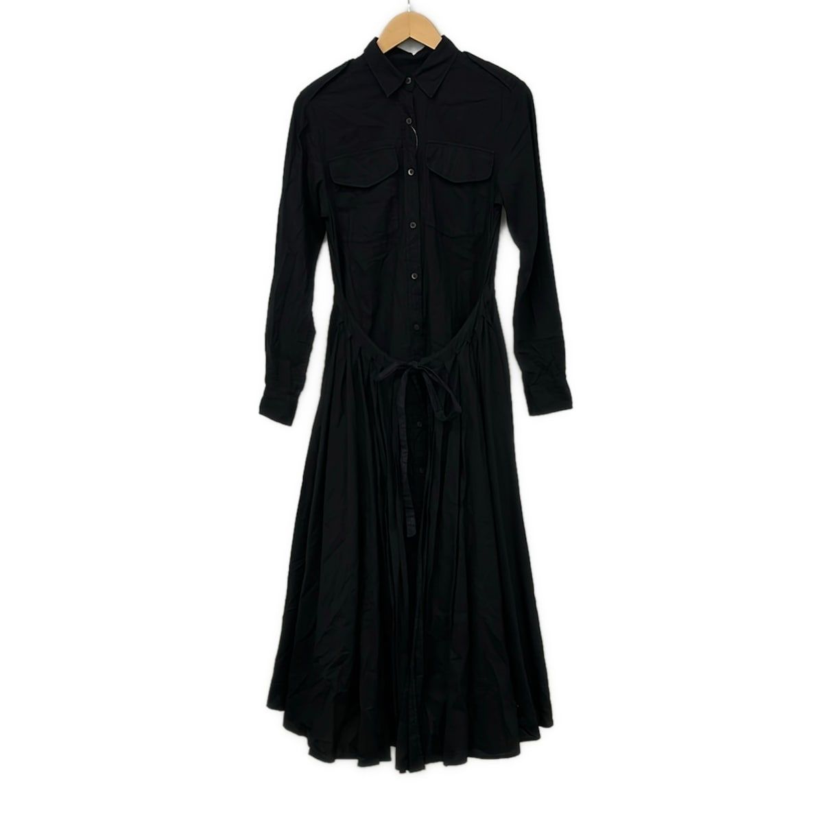 DRIES VAN NOTEN(ドリスヴァンノッテン) ワンピース レディース - 黒 長袖/ロング