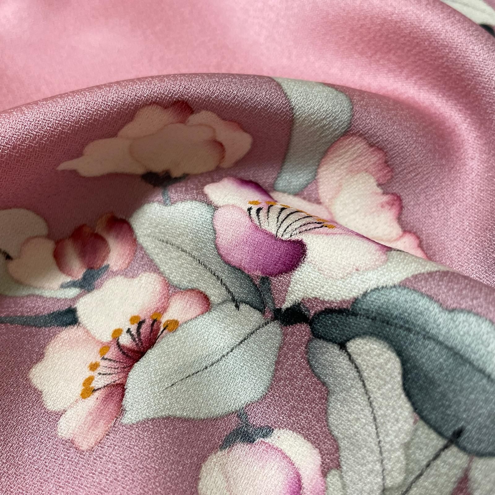付下げ 裄68 トールサイズ 美しい枝花模様 着物 正絹 X-3566 - メルカリ