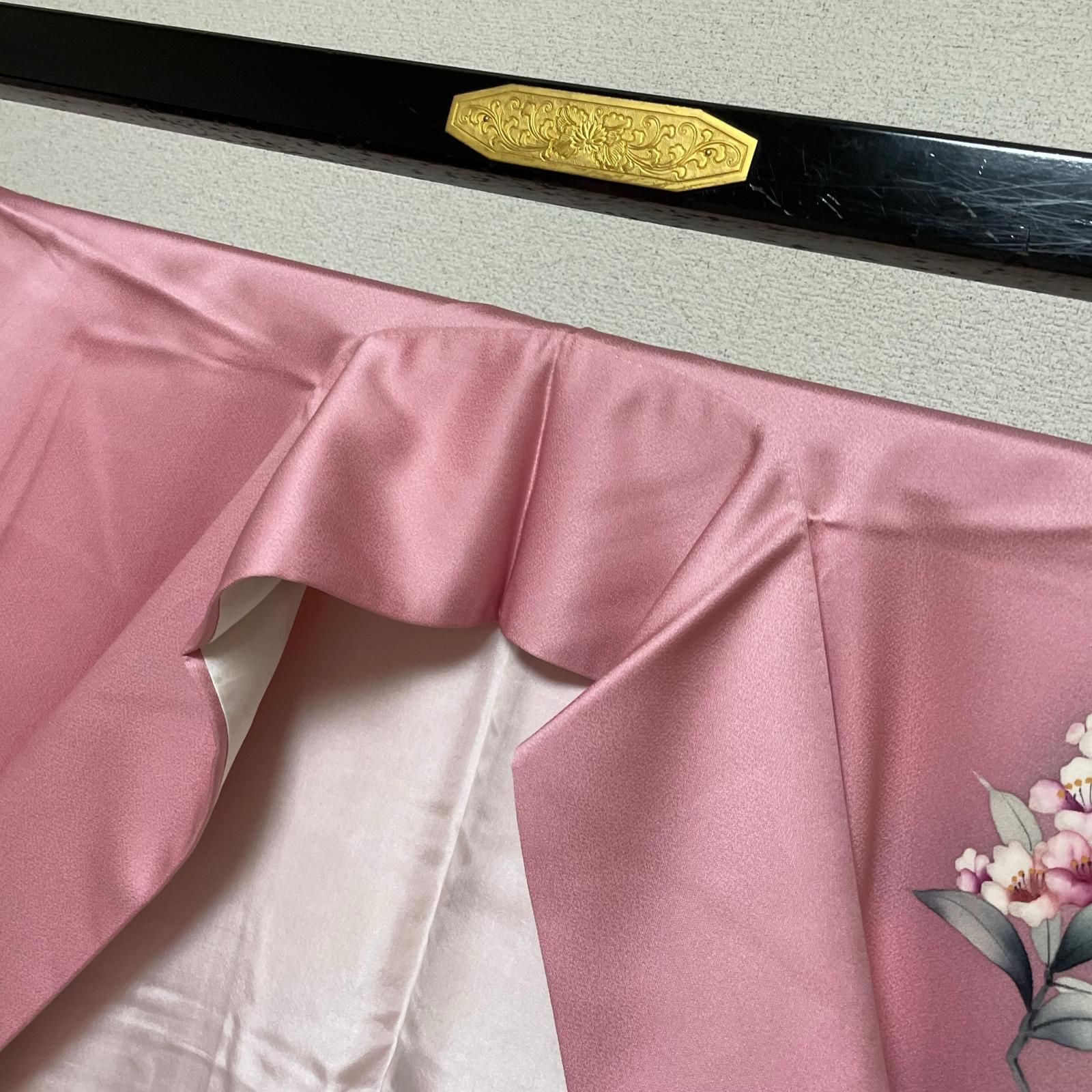 付下げ 裄68 トールサイズ 美しい枝花模様 着物 正絹 X-3566 - メルカリ