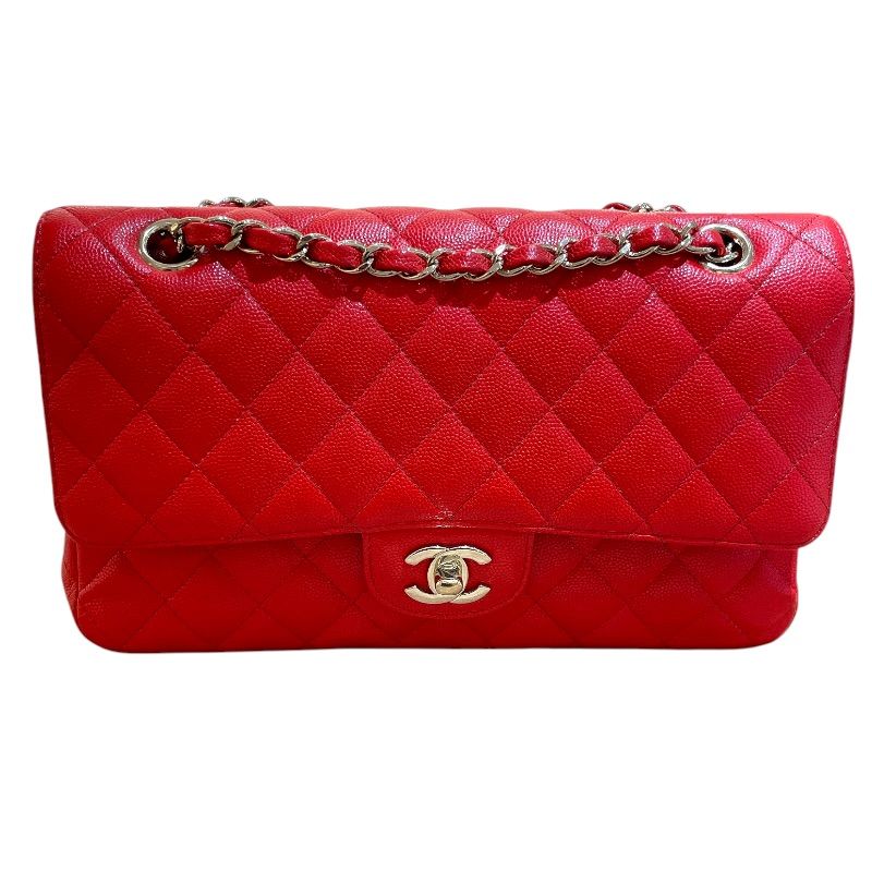 シャネル CHANEL マトラッセ25 A01112 26番台 レッド ゴールド金具