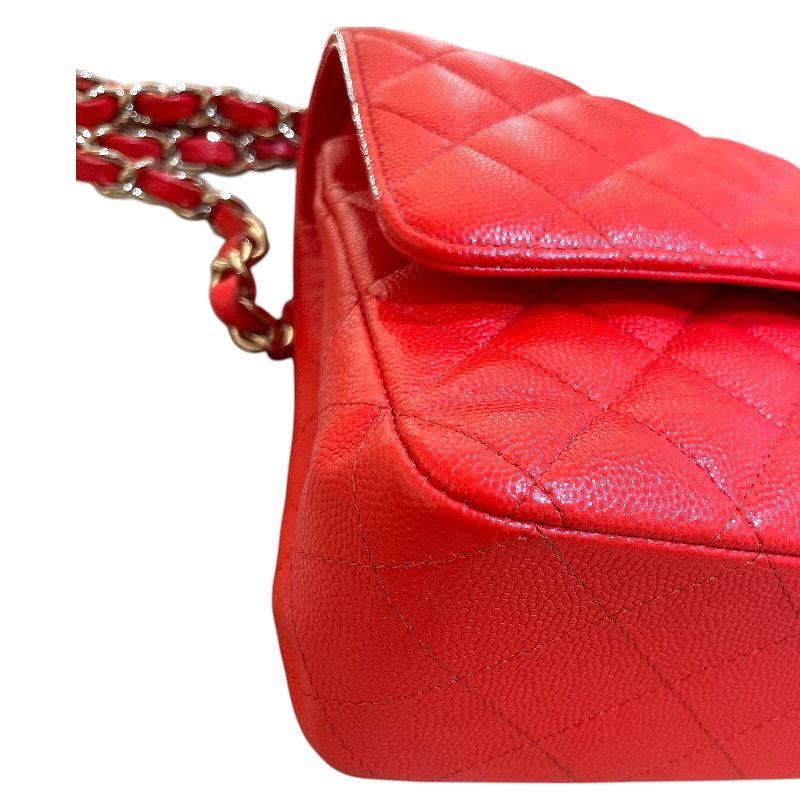 シャネル CHANEL マトラッセ25 A01112 26番台 レッド ゴールド金具