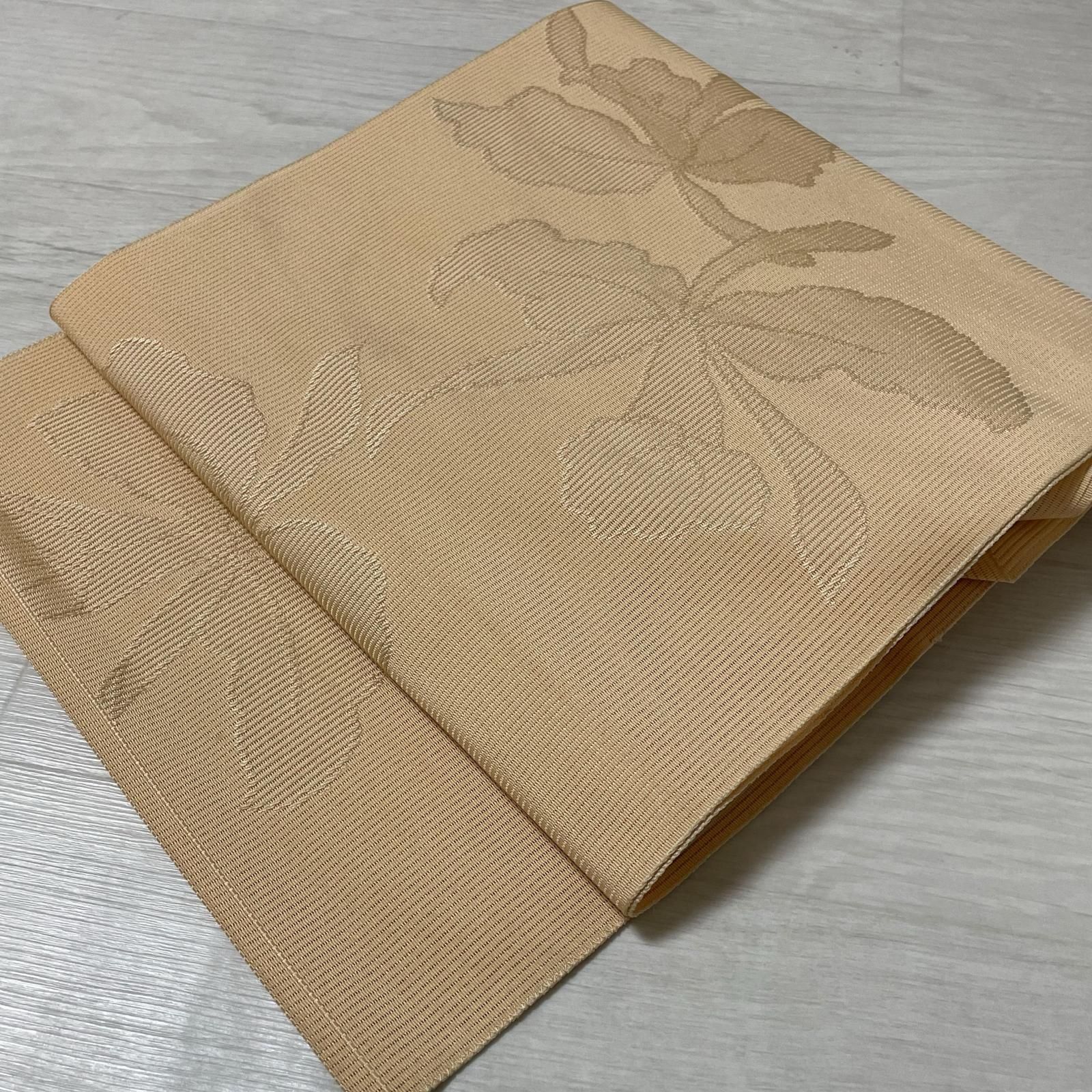 名古屋帯 絽織 カトレア 八寸 正絹 着物 X-3691