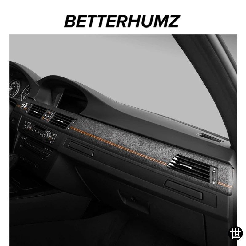 BMW E90シリーズ3 2005-2012用ダッシュボードパネル計器トリムアルカンターラ製センターコンソールステッカー車内アクセサリー