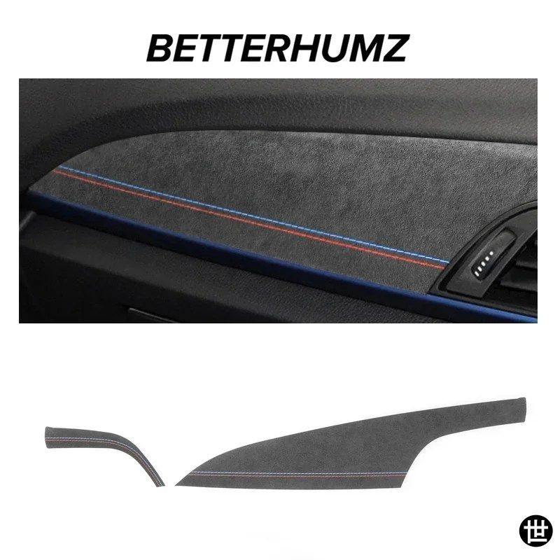 BMW F20 F21 F22 F23用アルカンターラ製車内ダッシュボードパネル計器トリムカバーMパフォーマンスステッカーアクセサリー
