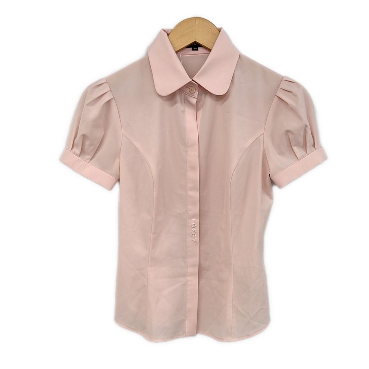 FOXEY　フォクシーニューヨーク　半袖ブラウス 38 FOXEY NEW YORK(フォクシーニューヨーク) 半袖シャツブラウス サイズ38