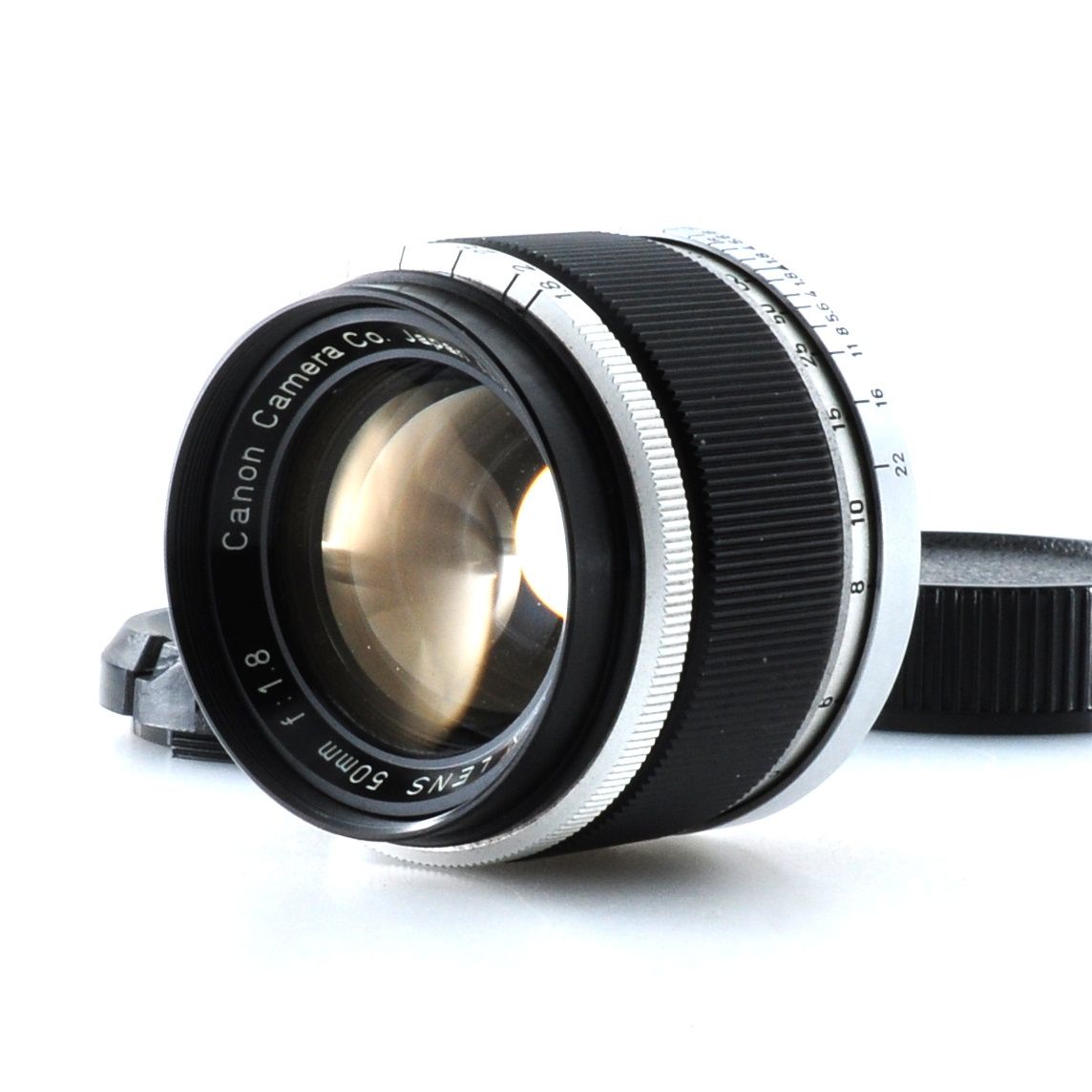 【キヤノン】Canon 50mm F1.8 Lマウント L39 レンジファインダーレンズ #T848B
