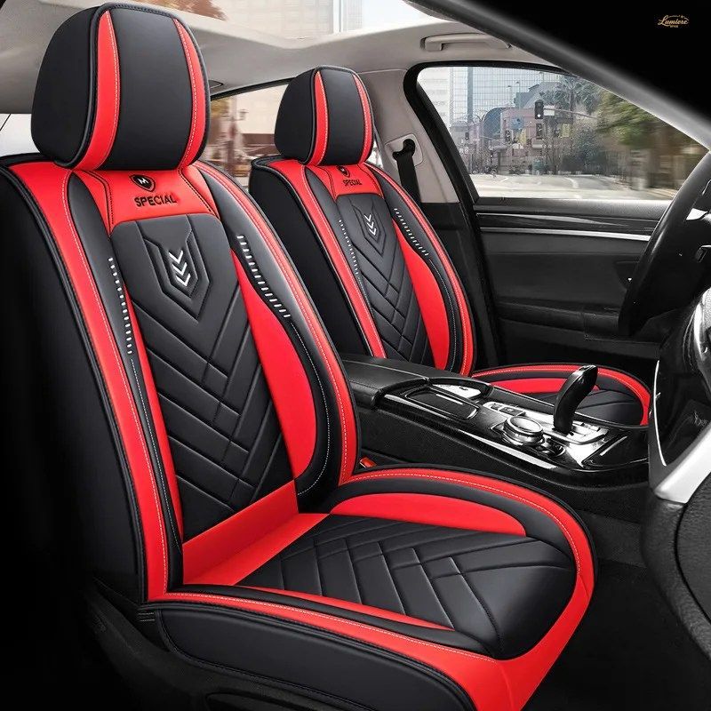 デザインフルセットカーシートプロテクター全天候型5シートカバー通気性レザーほとんどの車種に対応卸売