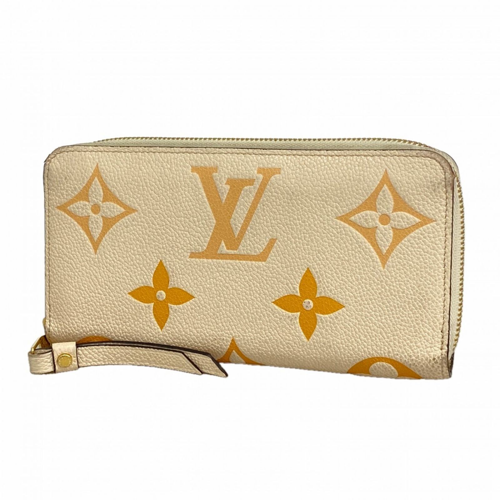ルイ・ヴィトン(Louis Vuitton) ルイ・ヴィトン 長財布 モノグラム・アンプラント バイザプール ジッピーウォレット M80402 クレーム サフランレディース P2998795